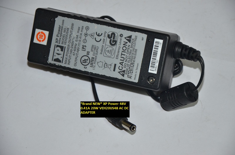 *Brand NEW* XP Power 48V 0.41A 20W AC DC ADAPTER 5.5*2.5 VEH20US48 *Brand NEW* XP Power 48V 0.41A 20W AC DC ADAPTER 5.5*2.5 VEH20US48